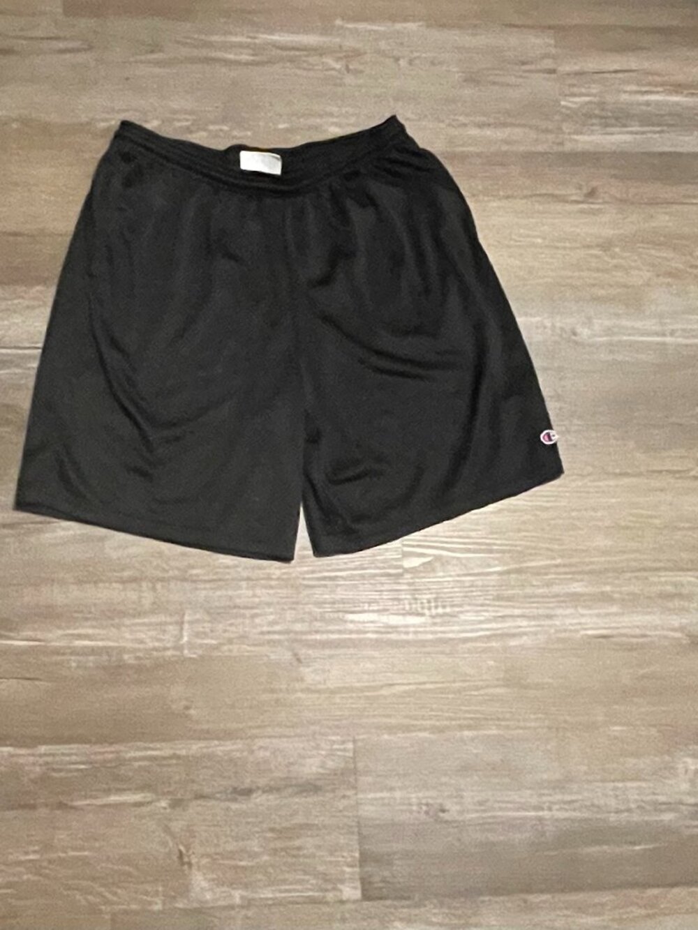 Vintage Champion Black Sweat Gym Shorts 90s Y2K Large Men’s